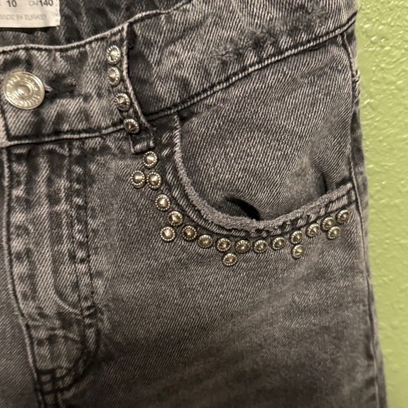 Zara Kids Black Jeans with Studded Pockets - Picture 3 of 4